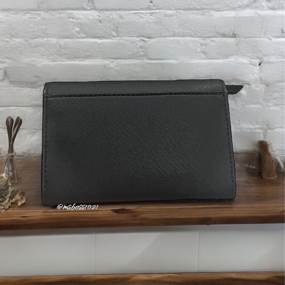 Michael Kors Cindy Logo Backpack in Black & White + Black 2-N-1 Wallet NWT - Picture 12 of 13